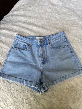 PacSun Light Wash High-Rise Denim Shorts